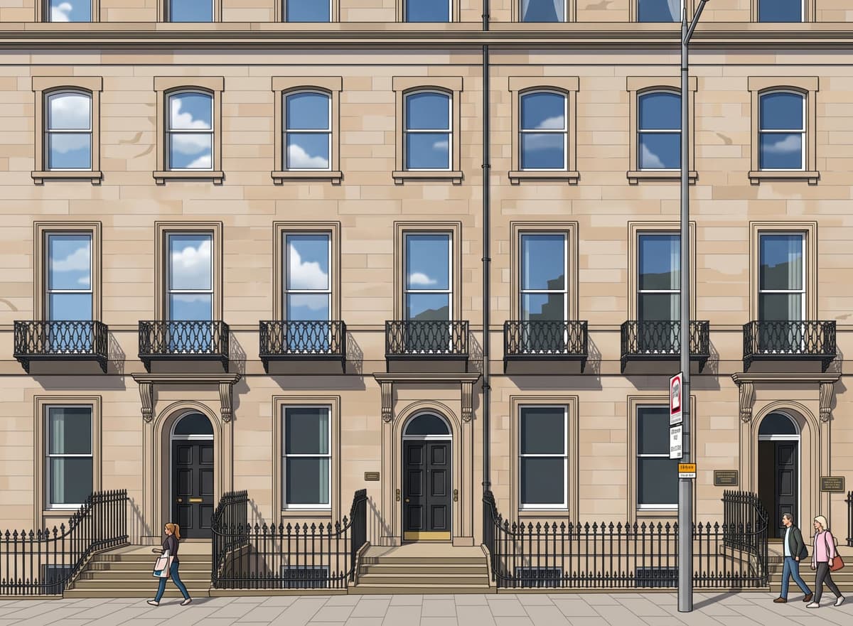 The front door at Coates Place